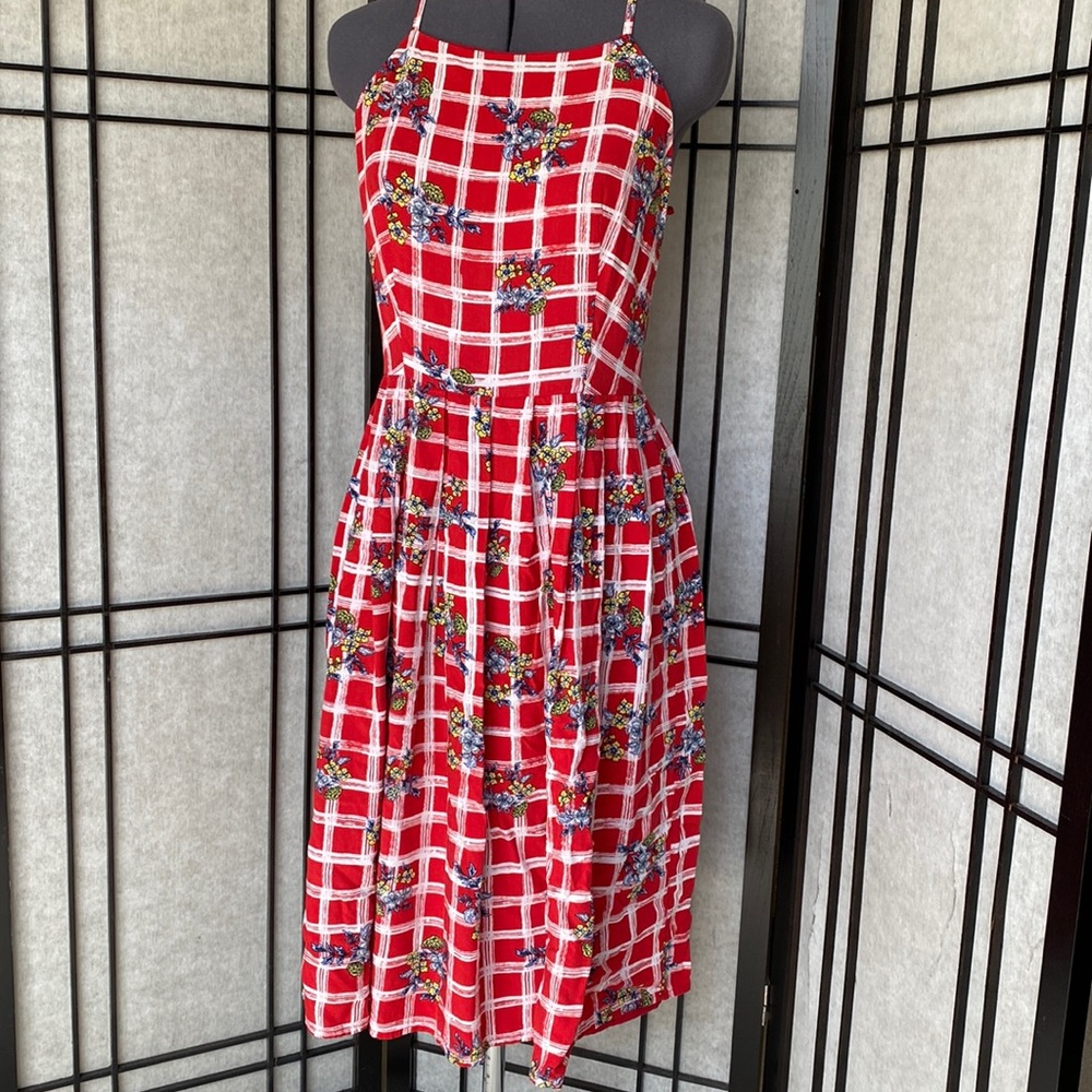 Madison Jules Printed spaghetti strap dress